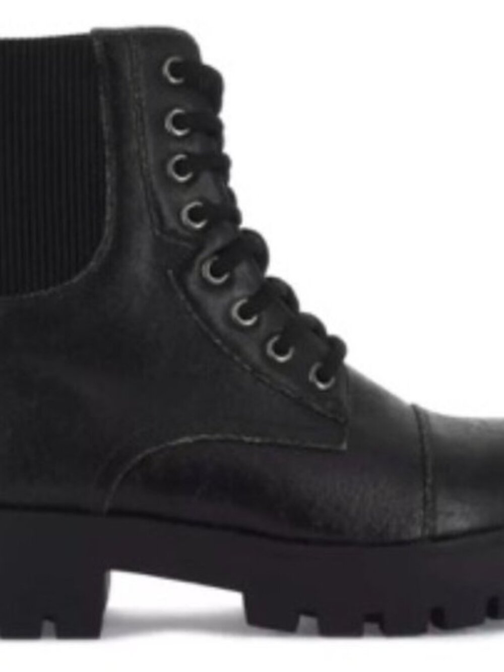 SEVEN7 Women's Lace-Up Jadon Bootie Black Boots Size 6 - Picture 1 of 6